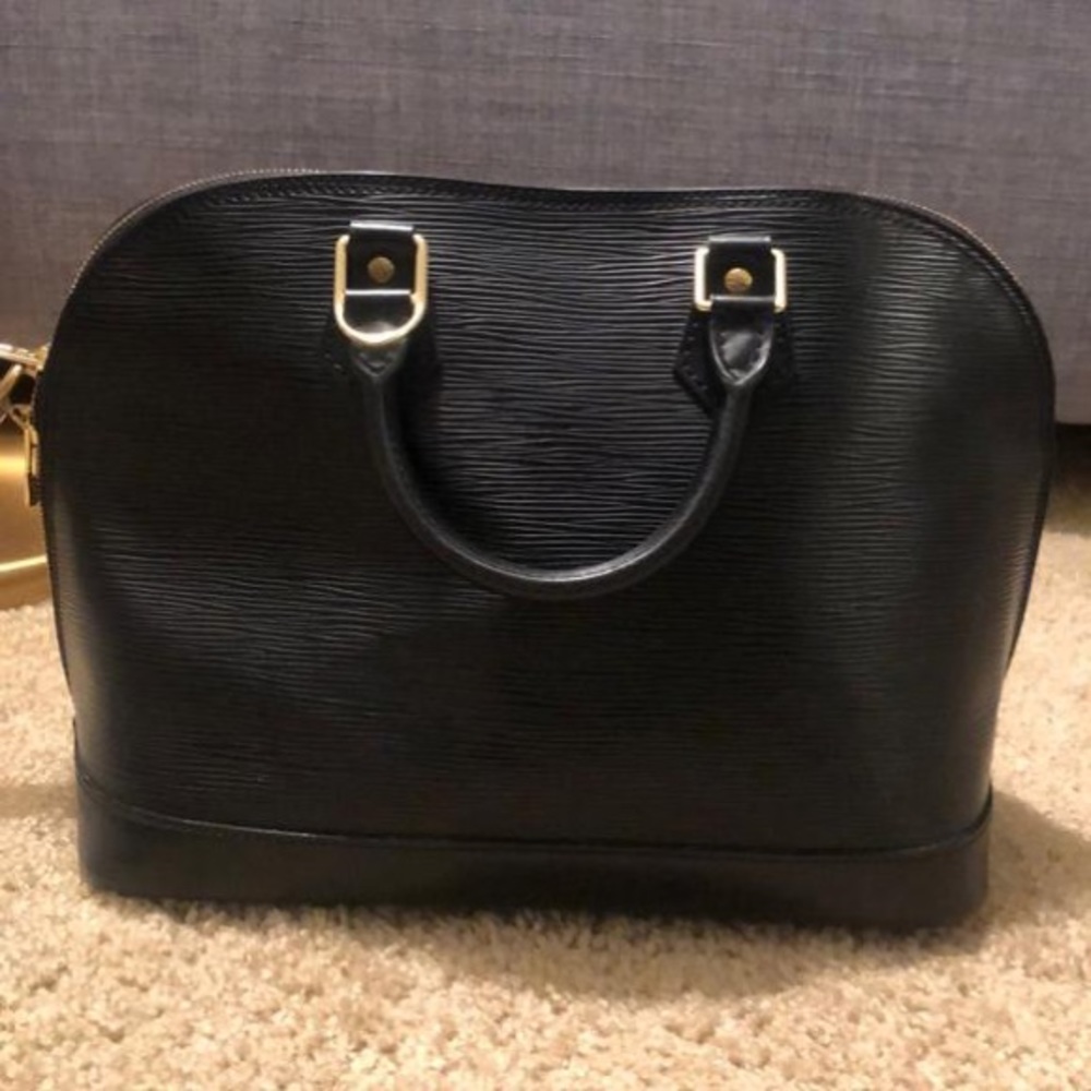 Authentic, classic Black epi leather LV Bag